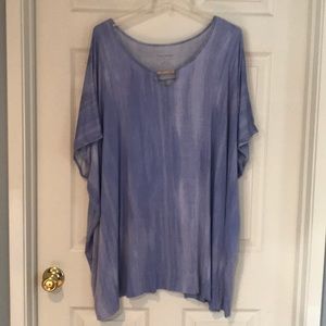 Lisa Rinna Collection free flowing blue cover up